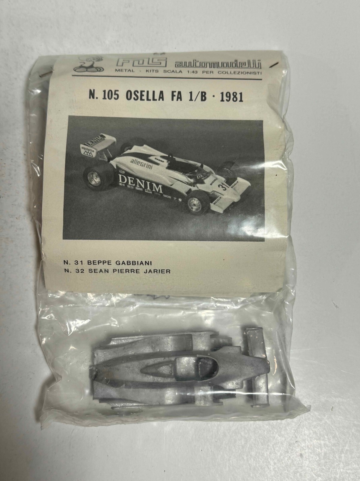 特価 F.D.S.(1/43) Osella PA5 Osella FA 1/b 1981 Metal Kit 1/43 FDS Automodelli #2 | eBay