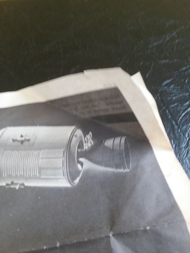 Vintage 1966 Revell Model Kit Instruction Sheet Apollo Spaceship  H-1836