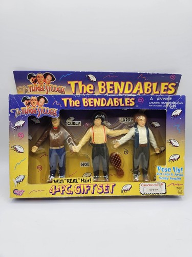 激レア、1996 THREE STOOGES Vintage The Three Stooges Moe Bendable Figure 1996 | eBay