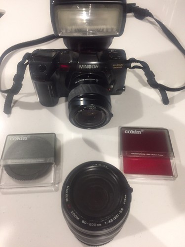 Minolta Maxxum 8000I Black 35mm Camera Body