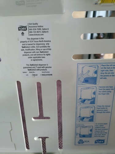 York Intuition Hands Free Paper Towel Dispenser