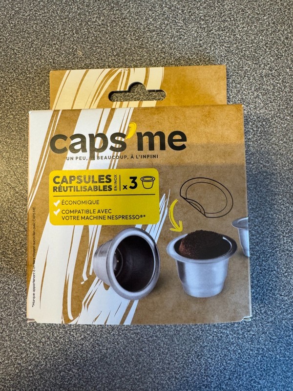 Capsule CafÃ© Caps Me 3 Capsules De Cafe Reutilisables Caps Me - Compatibles Nesp