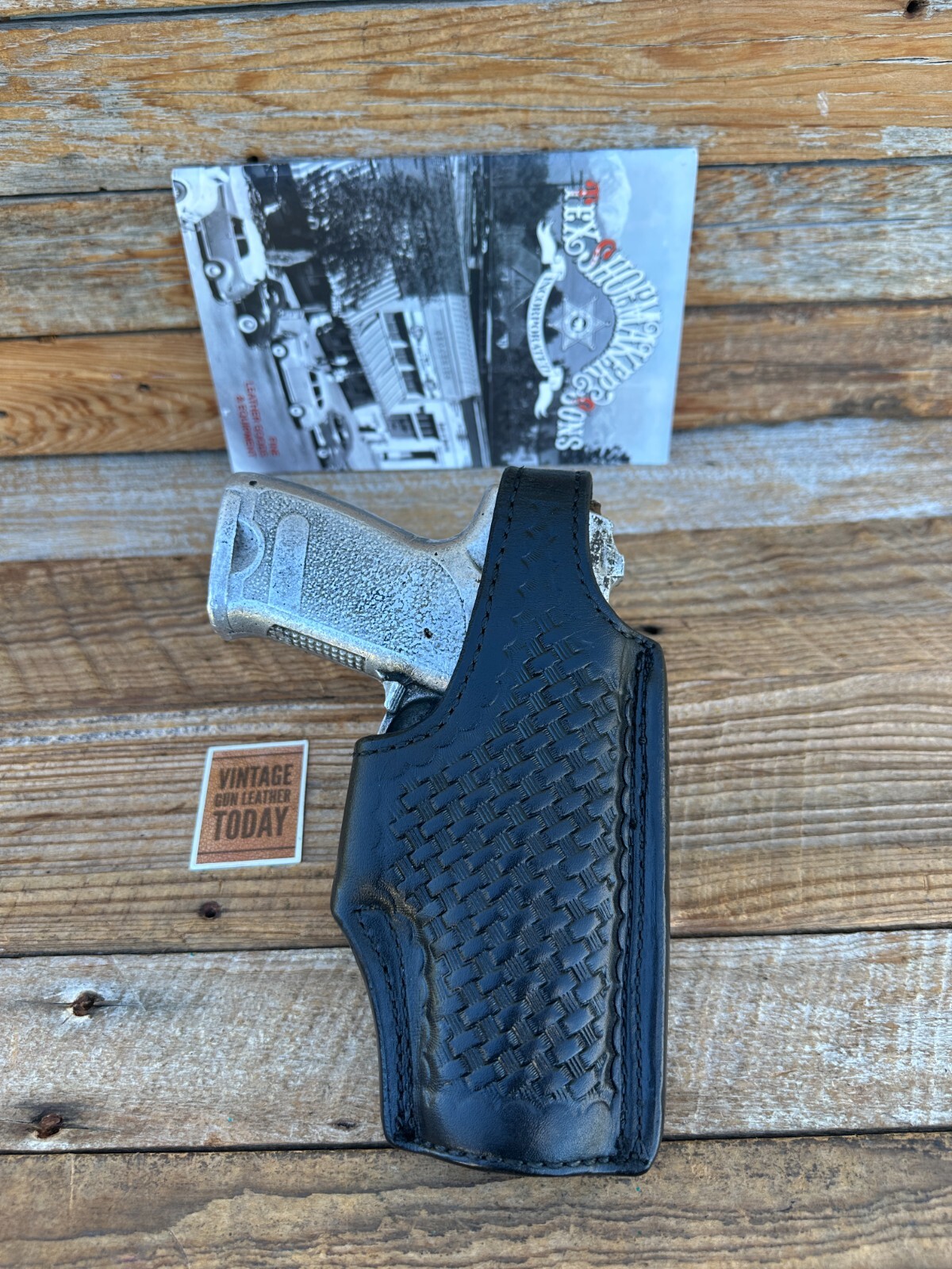 レザーヒップホルスターLeather hip holster, natural USA Mfg 38 Special S&W Models 36 & 60 Custom .38 OSW Hip