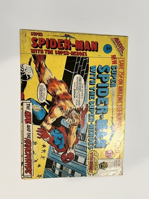 Super Spider-Man and the Super-Heroes #159 Marvel Comics UK 1976 Missing Poster