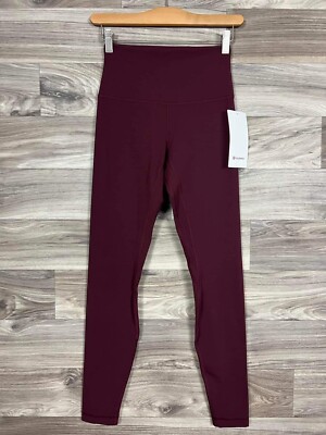 Lululemon Align Pant 28  HR NULU Size 6 Garnet GARN 76042