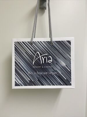 Collectible~ ARIA Resort & Casino Las Vegas LUXURY Hotel SHOPPING GIFT Paper BAG