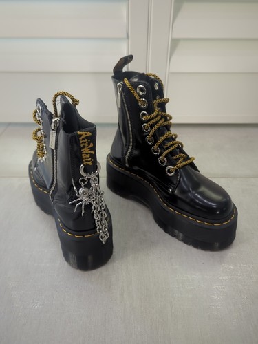 〖即購入、値下げ可〗Dr.Martens JADONポルカドット 箱無 23.5 極美品】ドクターマーチン JADON ポルカドット ダブルソウル