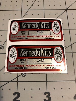 Kennedy Kits Custom Tool Box Decal Reproduced Vinyl With Numbers 5-D Set 2