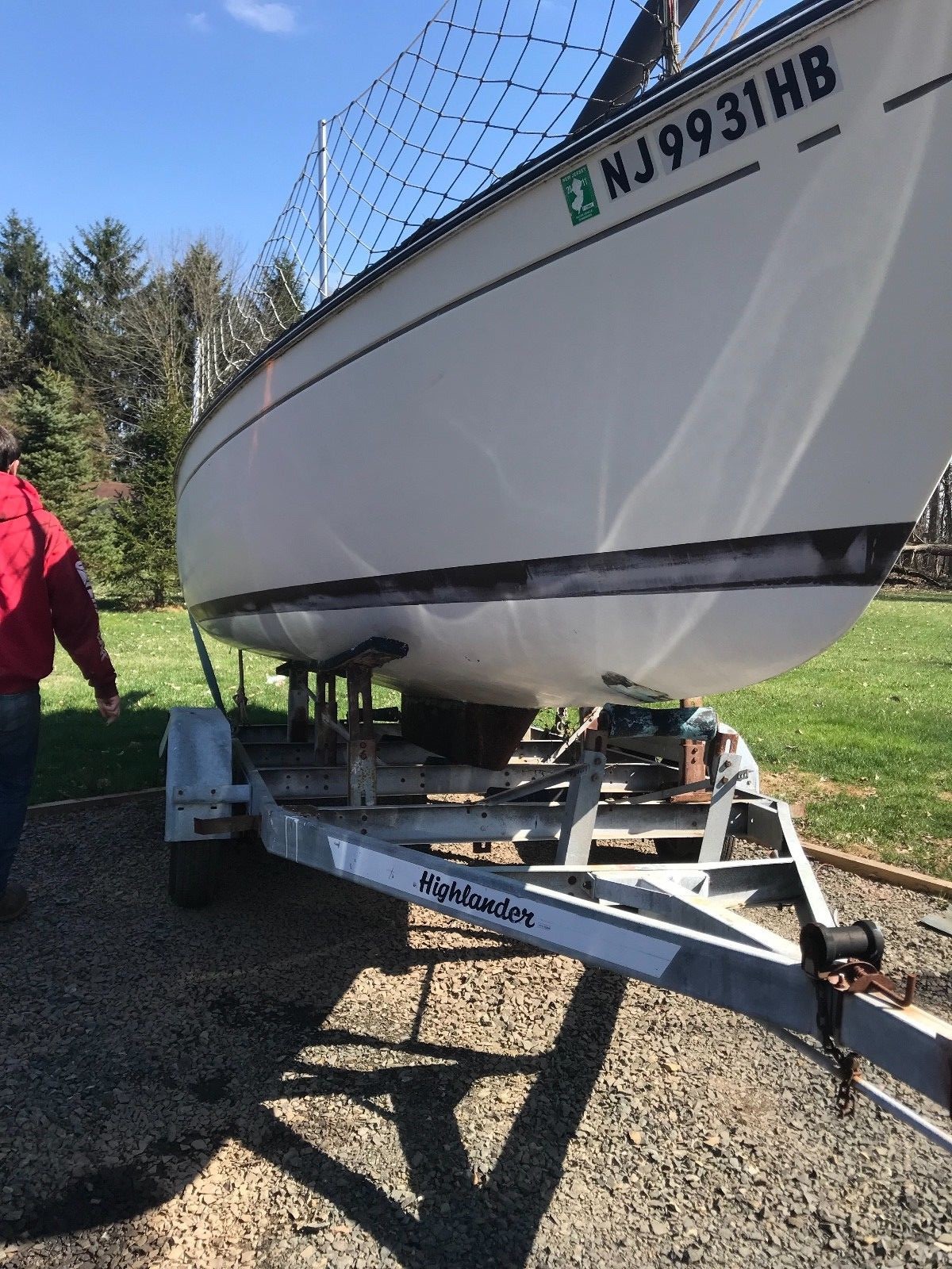 1979 Pac Sailboat w Dual Axle Trailer, Whitehouse Station NJ | No Fees/Reserve