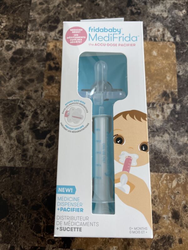 MediFrida the Accu-Dose Pacifier Baby Medicine Dispenser by FridaBaby New Sealed