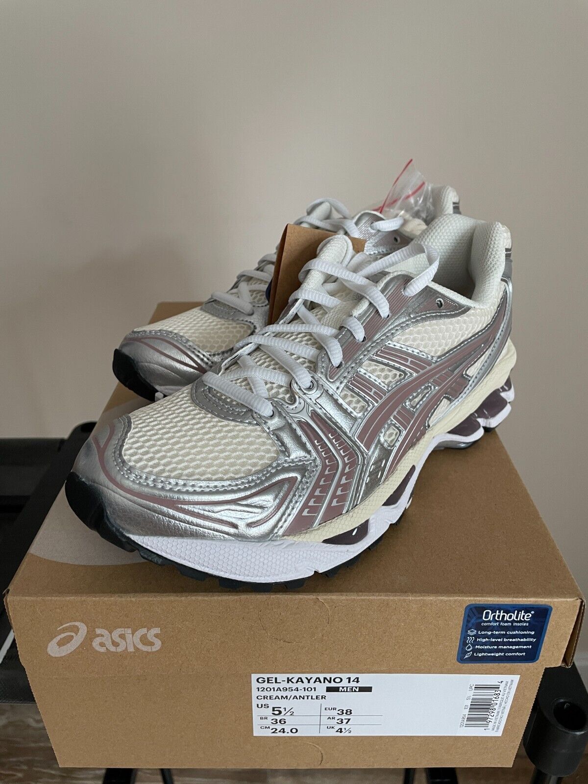 Kith Asics Gel Kayano 14 Cream Antler 7 Women / 5.5 Men Kith Asics Gel Kayano 14 Cream Antler 7 Women / 5.5 Men