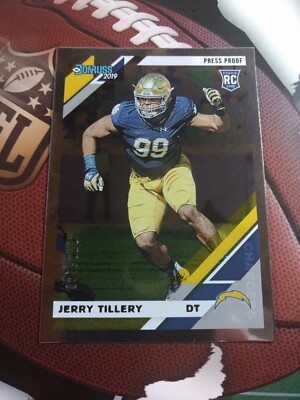 2019 fútbol Donruss Walker, rookie #262 Jerry tillery