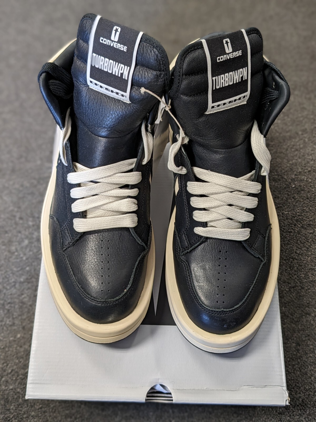 CONVERSE TURBOWPN MID X RICK OWENS BLACK/CLOUD CREAM 2023 CONVERSE TURBOWPN MID X RICK OWENS BLACK/CLOUD CREAM 2023