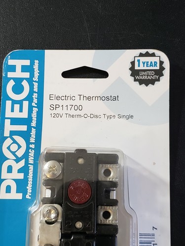 Protech SP11700 Electric 120 VOLT THERMOSTAT FOR ELEMENT ELECTRIC WATER HEATER