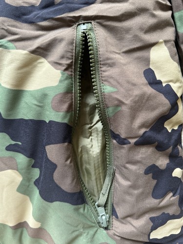 Pre-owned Us Army Cold Weather Parka Primaloft Jacket Ecwcs Woodland Camo Level 7 All Size In Brown