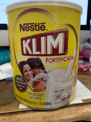 Nestle KLIM Instant Dry Whole Milk Powder Fortificada Can 28.2  1.76 pds
