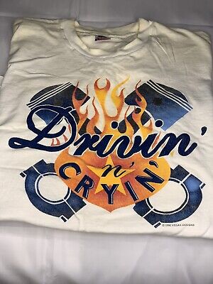 Rare Vintage T Shirt Drivin N Cryin Fly Me Courageous Tour 1992 XL With Ticket