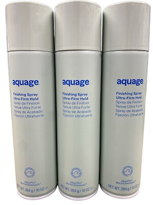 AQUAGE FINISHING SPRAY ULTRA-FIRM HOLD 10 OZ HAIRSPRAY  Pack of 3 cans