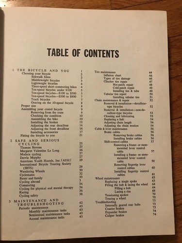 Glenn’s Complete Bicycle Manual Hardcover Book Vintage