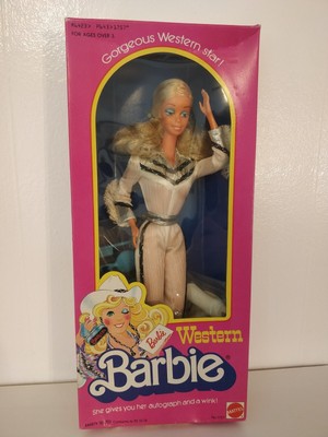 western barbie 1980 value