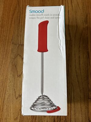NIB Dreamfarm Smood  Red Stainless-Steel Spring Coil Vegetable Potato Masher New