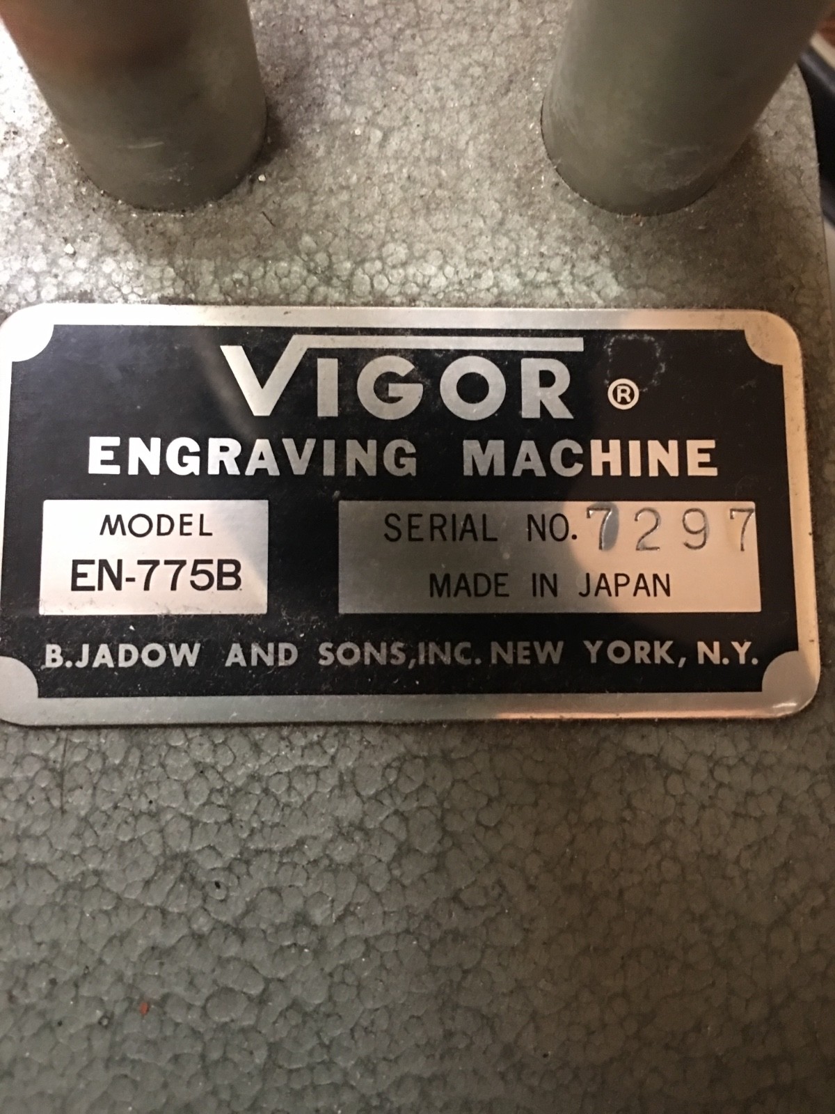 vigor manual engraving machine