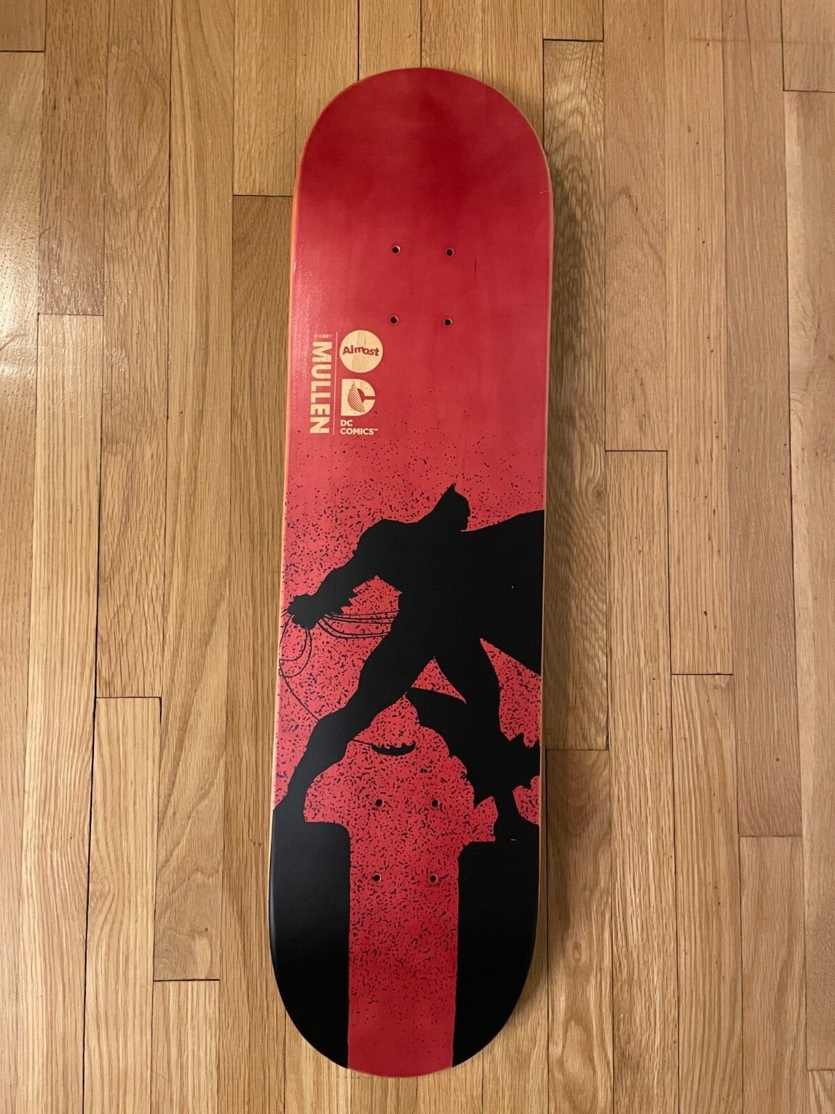 Rodney Mullen Almost Skateboard Deck - Red/Black BATMAN rare