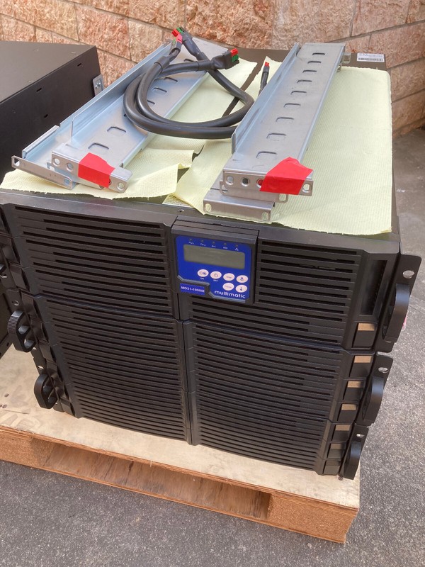 Edelstrom Multimatic Md31-10000i Usv Ups 10.000va Rack Generex Mgmt Karte + Rail