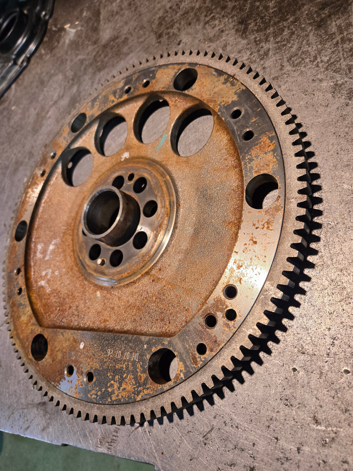 06-10 Duramax LBZ LMM FLYWHEEL Allison Flexplate Flywheel Ring Gear 97372295 - Picture 3 of 10