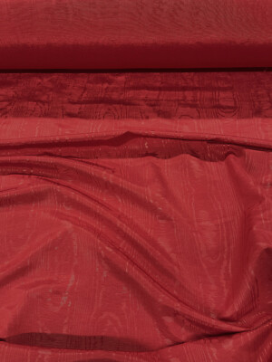 Discount Fabric Moire` Bengaline Faille Red QQ48