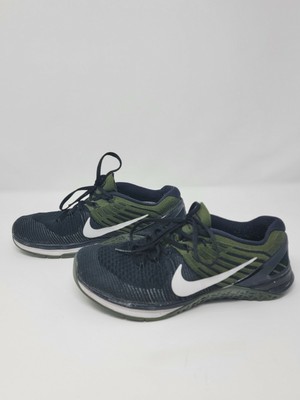 Nike Metcon DSX Flyknit Shoes Women's size 9 Green/Black l849809 003