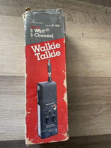 Vintage Realistic TRC-219 21-1639 CB Walkie Talkie 3 Channel Stranger Things