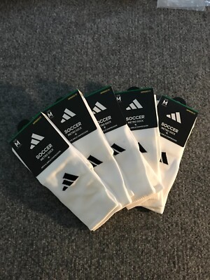 ADIDAS METRO SOCK LOT OF 5 ARCH & ANKLE COMPRESSION OVER THE CALF MEDIUM SOCCER