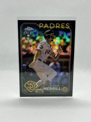 メリルページ 2024 Topps Chrome Logofractor Jackson Merrill Black /10 #207
