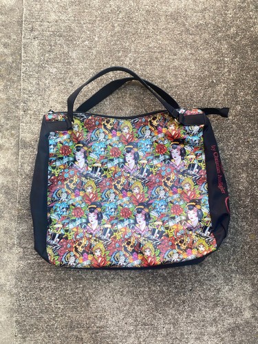 エドハーディーバック Ed Hardy Unisex Adult Blue Tiger on Tye Dye Nylon Everyday