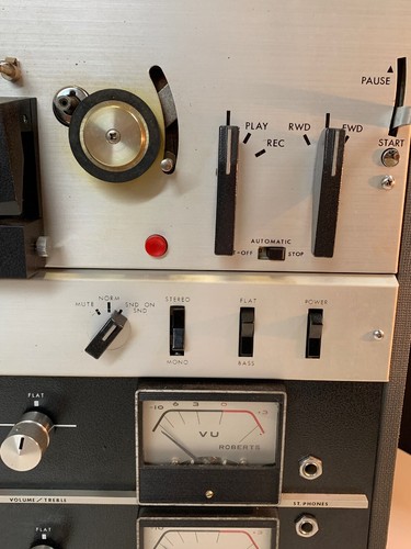 Vintage Roberts 770X SS Reel To Reel 3 Speed Tape Recorder + Cover