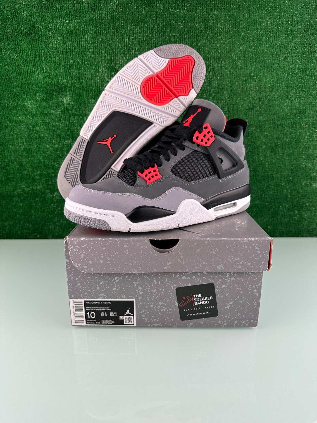 Size 10 - Jordan 4 Retro Mid Infrared (CLEAN!) 195866061552