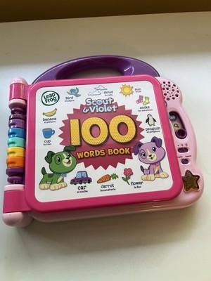 Leap Frog Scout and Violet Electronic 100 Words Book Pink. Eng&Spanish Speaking