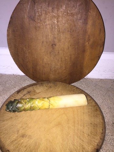 Early Antique Italian Alabaster Stone Vegetable First Series Stone Asparagus