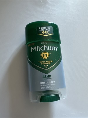 Mitchum Men Antiperspirant Deodorant Gel 48 Hr Protection Unscented 2.25 oz