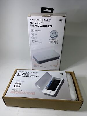 Sharper Image UV-Zone Phone SanitizerCharges Phone