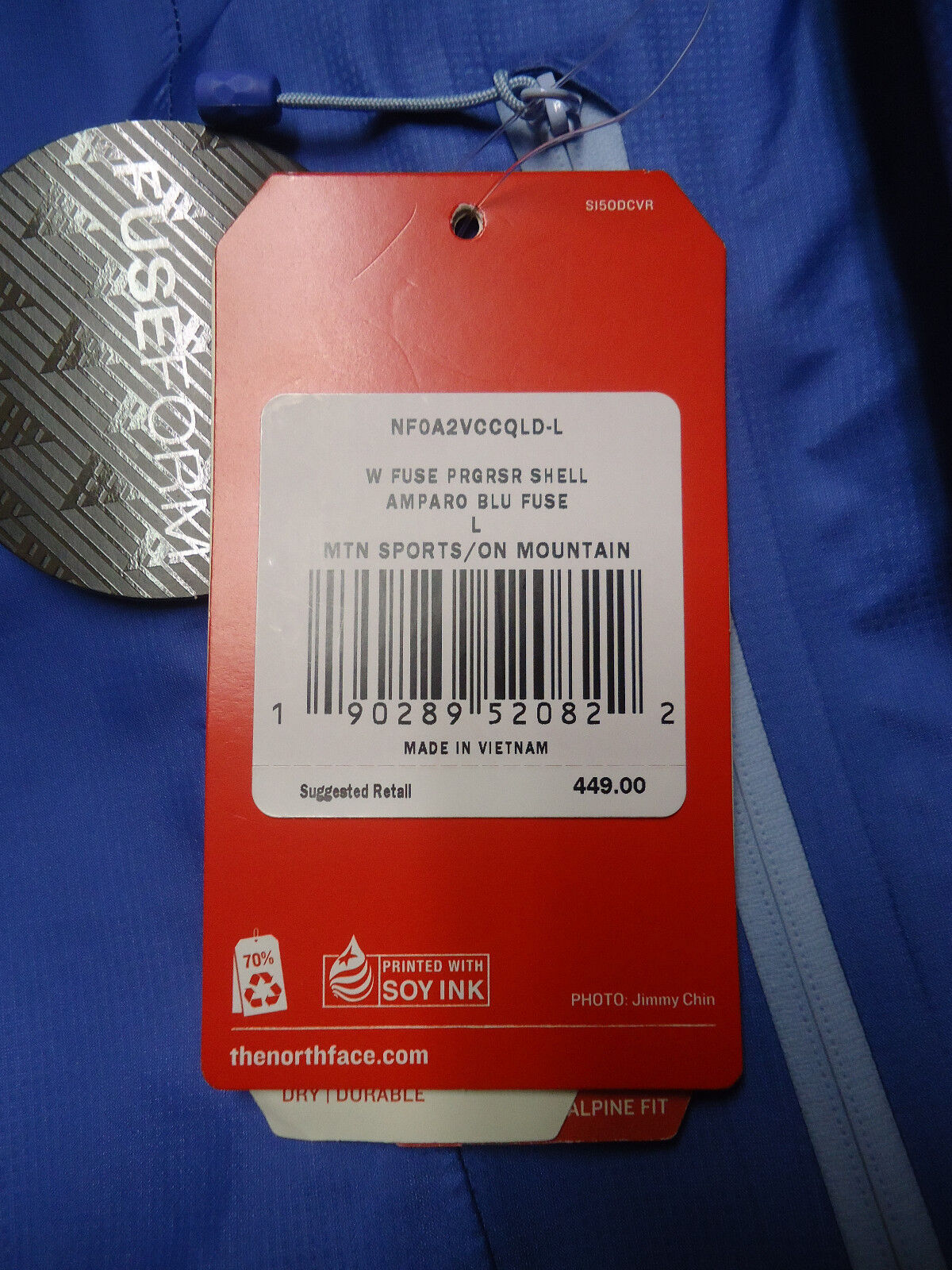 Pre-owned The North Face Fuseform Progressor Shell Gore-tex Jacket Women's Large (l) $449 In Blue