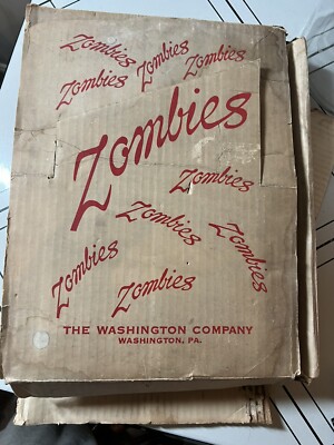 Vintage The Washington Company PA Frosted Zombie Glasses Fire Brigade Firemen
