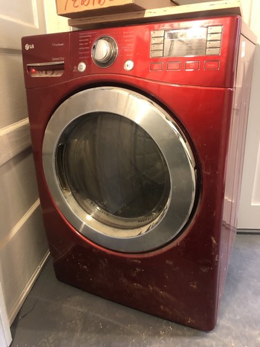 Red Lg Washer And Electric Dryer