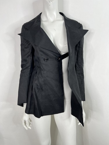 Vtg YOHJI YAMAMOTO SS2005 BLACK RAMIE JACKET JP1 | eBay