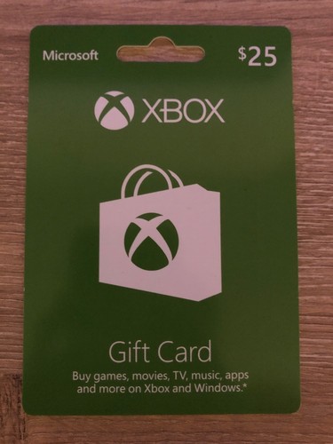 Brand New-Unused $25 Xbox Gift Card