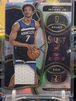 2022-23  Select Draft Selections Silver Memorabilia Wendell Moore Jr Rookie DH4U