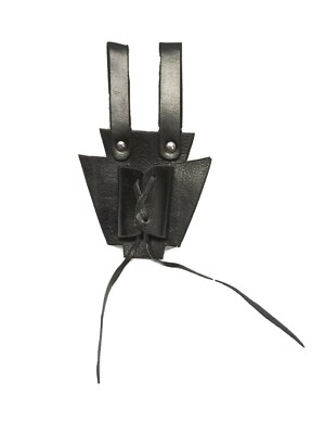 Medieval Rapier Frog Leather Sword Holder Cosplay Knight Costume Black Hanger