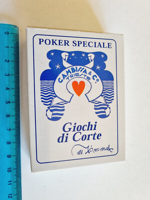 CARTE DA GIOCO POKER GIOCHI DI CORTE CAMBISSA VINTAGE ORIGINAL PLAYING CARDS NEW