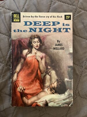 Crime gga Vintage Pb, Deep Is The Night by Wellard, Dell Book 812, 1954, SVG